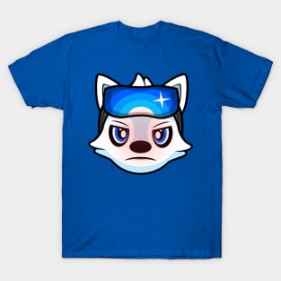 Angry Skier Alaskan Malamute Brook T-Shirt